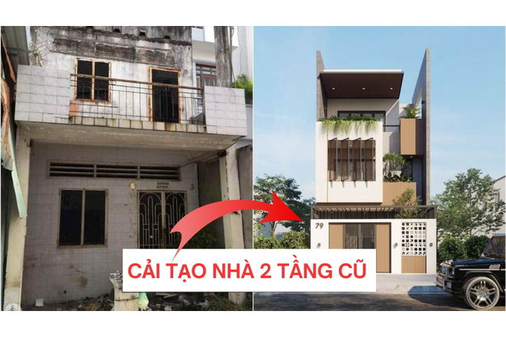 Những lưu ý khi cải tạo nhà 2 tầng cũ