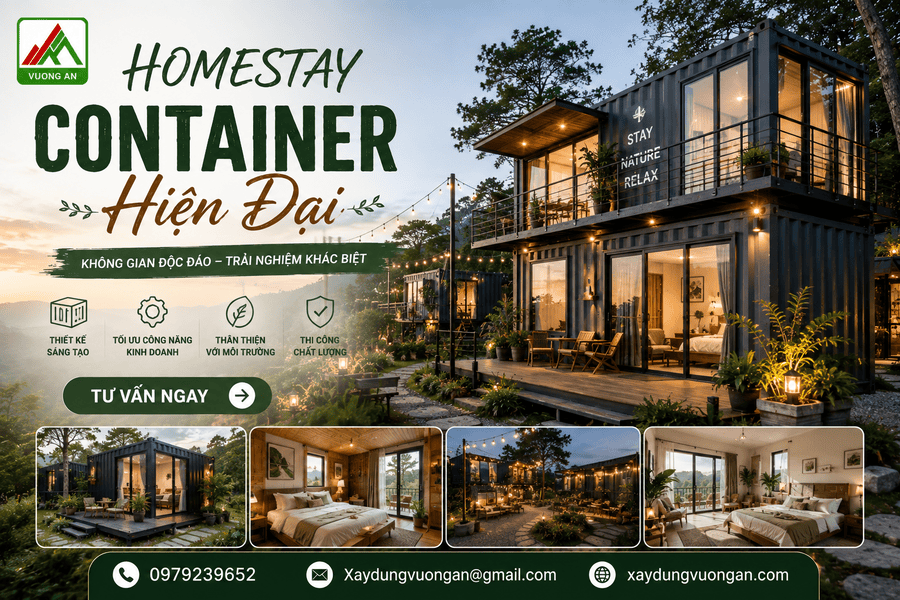 Homestay Container Hiện Đại