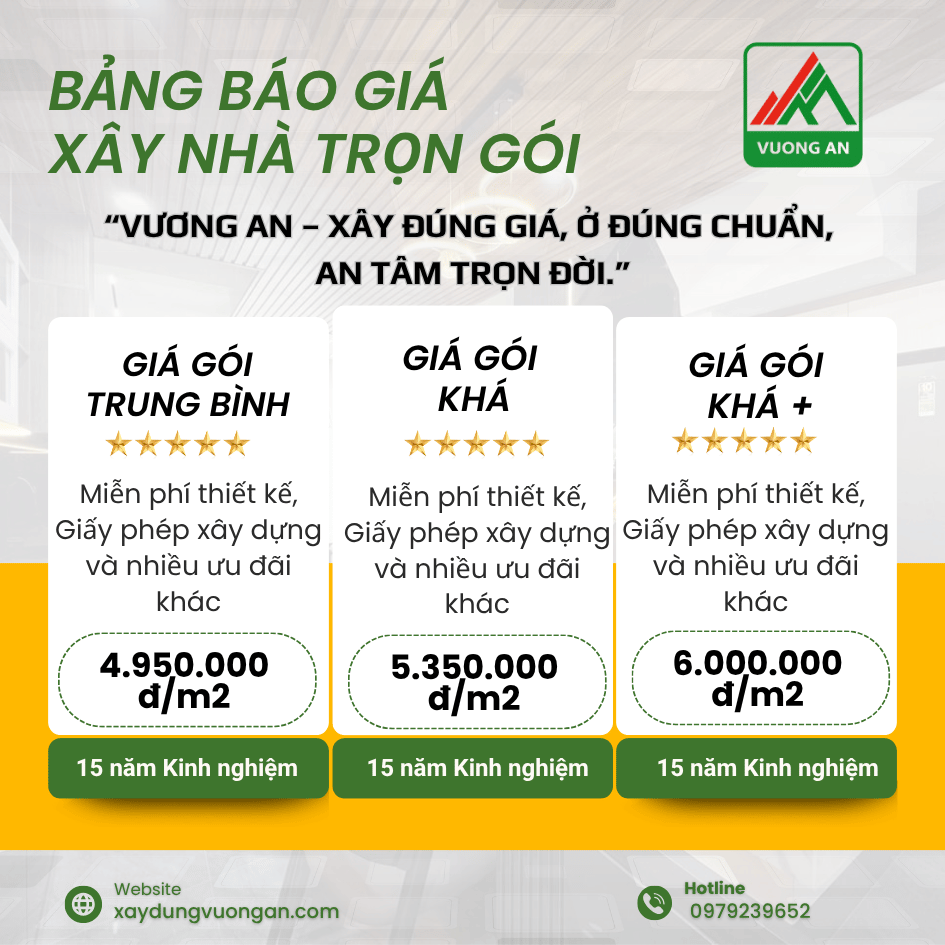 don gia xay dung nha tron goi bien hoa