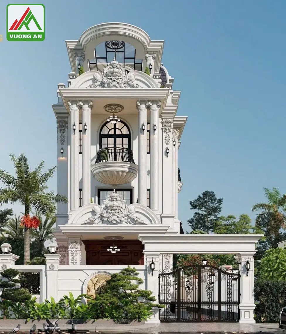 Nhà phố tân cổ điển sang trọng, đường nét tinh xảo