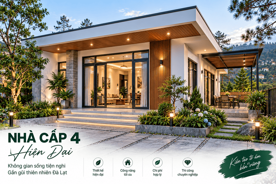 Nhà Cấp 4 Hiện Đại
