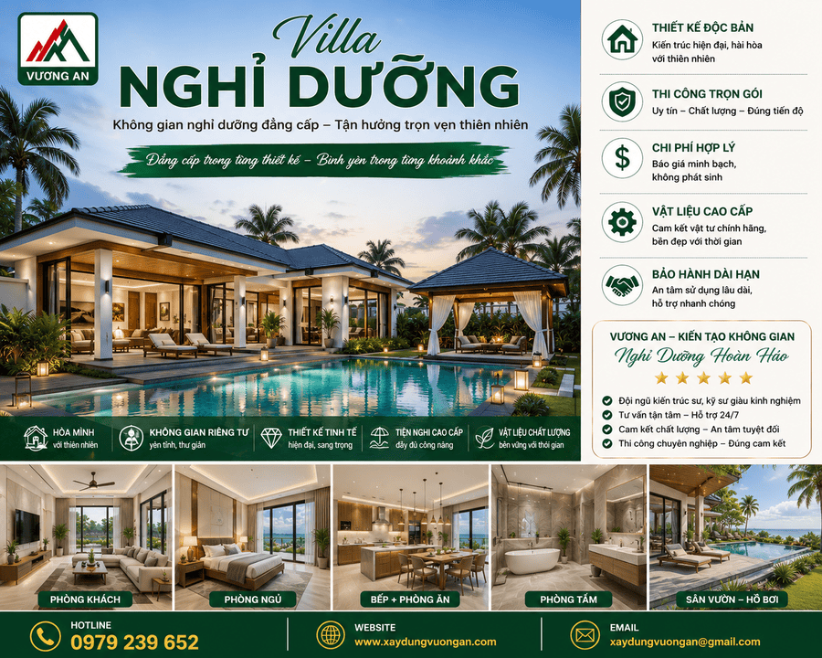 Villa Nghỉ Dưỡng Hiện Đại