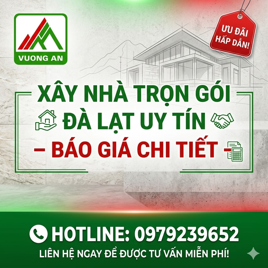 Xây Nhà Trọn Gói Đà Lạt Uy Tín – Báo Giá Chi Tiết